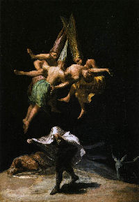 Witches In The Air - Francisco de Goya